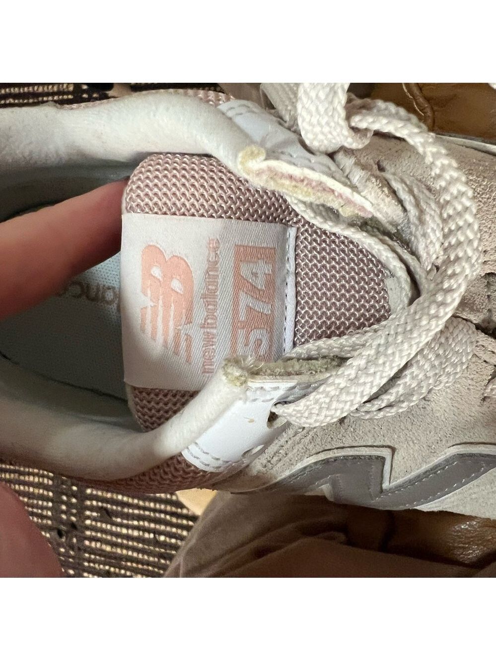 New Balance 547 Series Cream and Pink Sneakers (Gently used) - Picture 5 of 8